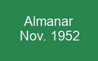 Read more about the article Almanar Nov. 1952